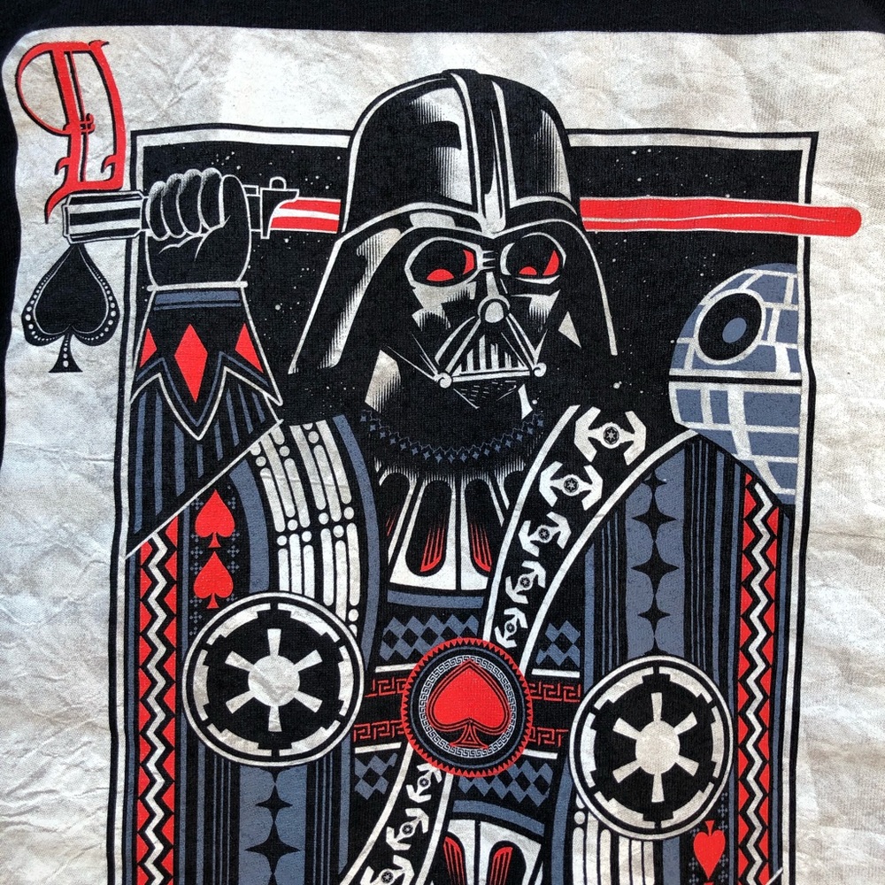 Darth Vader Star Wars King of Spades Card Tee M